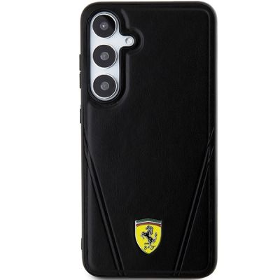 3. Ferrari Hot Stamp V Lines MagSafe case for Samsung Galaxy S24+ - black