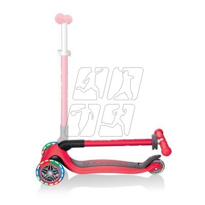 12. Globber Primo Foldable Lights 3-Wheel Scooter 432-102-2 New Red