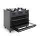 3. Ravanson KWGE-K90 GLASS black gas-electric cooker