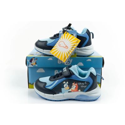 10. Leomil children's sports shoes Bluey sneakers light with velcro LED