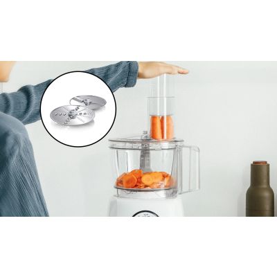 9. Bosch MultiTalent 3 MCM3230W Food Processor 800 W | white