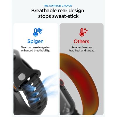 2. Spigen Liquid Air Pro Strap for Apple Watch Ultra 49mm - Black