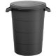 GARDEN BIN SMOOTH 80L BLACK RECYCLING KEDEN