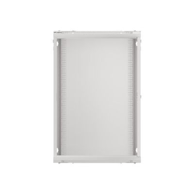 2. Lanberg WF01-6418-10S rack cabinet (18U; 901mm / 600mm / 450mm; wall-mounted; Glass; 19''; gray)
