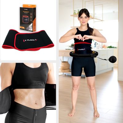 13. HHM13 NEW HULA HOP BLACK/GOLD WITH MAGNETS AND WEIGHT + HMS COUNTER