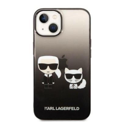 3. Karl Lagerfeld KLHCP14STGKCK iPhone 14 6,1 "hardcase black / black Gradient Ikonik Karl & Choupette