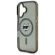 6. Karl Lagerfeld IML Metal Choupette Head MagSafe iPhone 16 Plus Case - Black