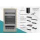 11. 10" network kit: 12U wall-mounted cabinet, shelf, power strip, 8-port switch, Cat.6 panel, black