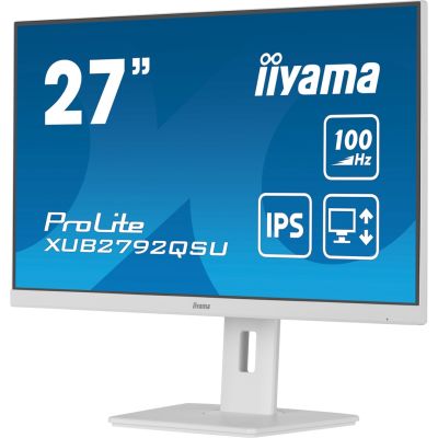 5. iiyama ProLite XUB2792QSU-W6 computer monitor 68.6 cm (27") 2560 x 1440 px Wide Quad HD LED White