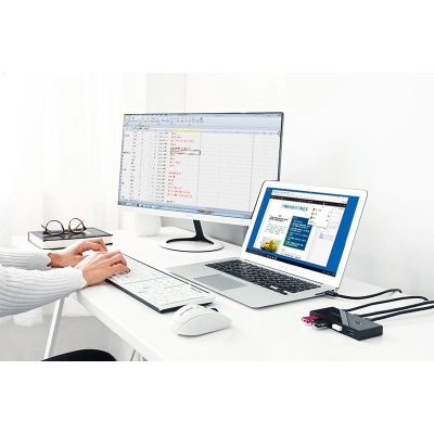 6. Ugreen switch box HUB switch 4x USB 3.2 Gen 1 USB splitter for two computers black (US216 30768)