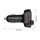3. Tech-Protect CC07 3-Port PD 54W Car Charger + Bluetooth FM Transmitter - Black