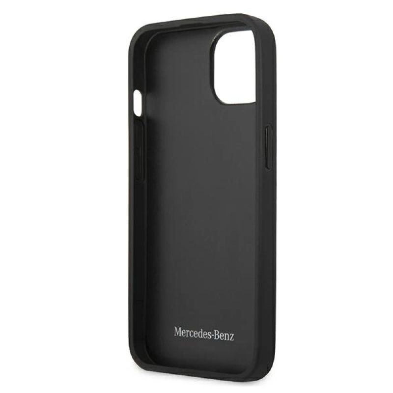 7. Mercedes Leather Perforated Area Case for iPhone 13 mini - Navy Blue