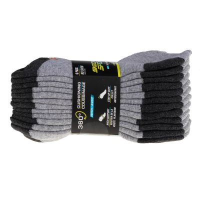 5. Skechers 6pk No Show Socks S108264-GRY