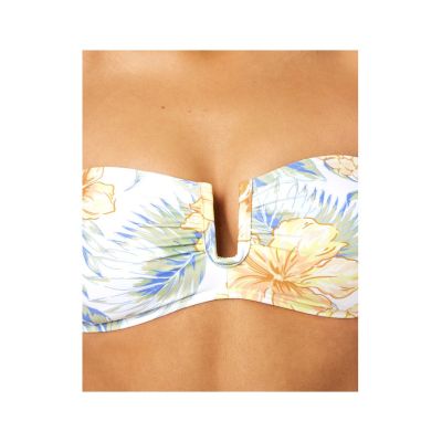 5. RIP CURL Always Summer Bandeau Bikini Top, White