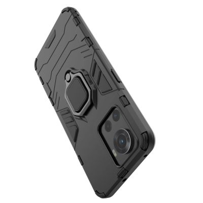 14. Ring Armor armored hybrid case cover + magnetic holder for OnePlus Ace black