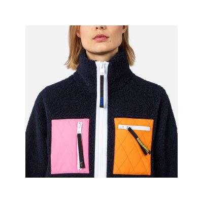 2. Rossignol W On Air Fleece Jkt Blue Sweatshirt