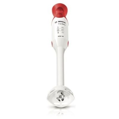 5. BOSCH MSM64010 Hand Blender (450 W; white, red)