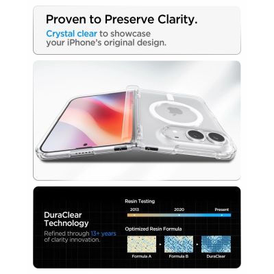 9. Spigen Ultra Hybrid Pro MagSafe Case for iPhone Duo - Clear and White