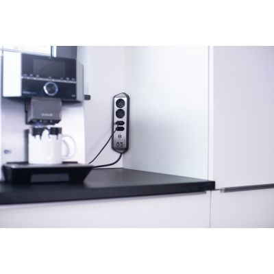 7. Brennenstuhl table socket 1 pc silver, protective contact 1 pc.