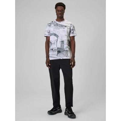 3. Men's regular printed T-shirt 4F 4FRSS26TTSHM3641-97A