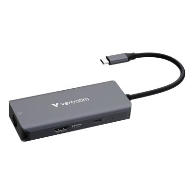 Verbatim 32157 USB 3.2 Gen 1 (3.1 Gen 1) Type-C Hubs and Hubs 5000 Mbit/s Gray