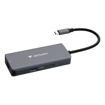 Verbatim 32157 USB 3.2 Gen 1 (3.1 Gen 1) Type-C Hubs and Hubs 5000 Mbit/s Gray