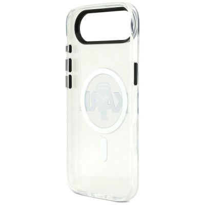 7. Karl Lagerfeld IML Karl Sketch Logo MagSafe Case for iPhone 17 Air - Transparent