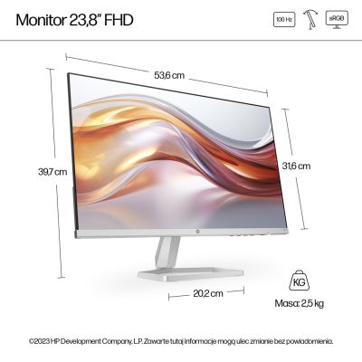 11. HP LED MONITOR 23.8” 524sf (94C17E9)
