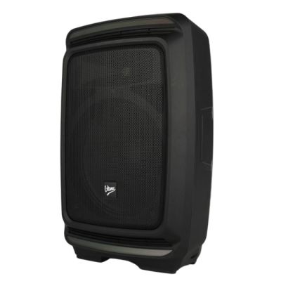 10. V-TONE OrionX 14 ACCU - Active speaker, black, rechargeable, Bluetooth, TWS, USB, AUX, FM, DSP, extendable handle, transport wheels, 135W RMS