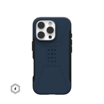 UAG MagSafe Civilian Case | Apple iPhone 16 Pro | Crossword (Blue)