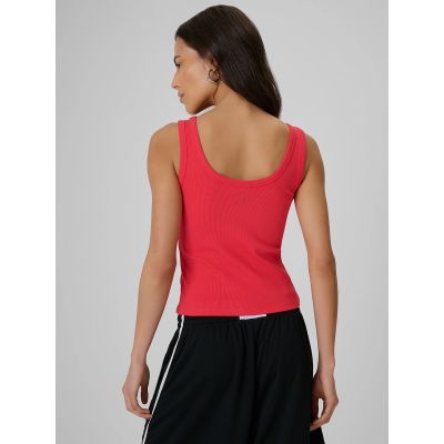 2. Women's slim ribbed knit top 4F 4FRSS26TSLEF337-62S