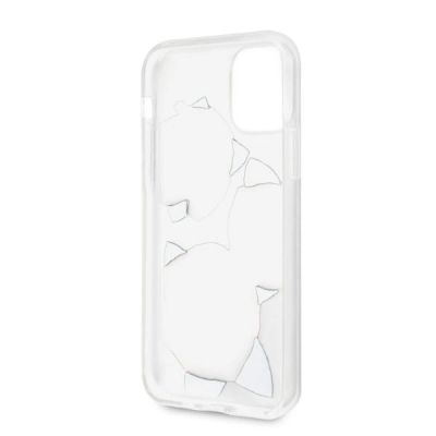 4. Guess GUHCN58ROSTRT iPhone 11 Pro transparent hardcase Flower Desire Pink & White Rose