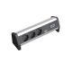 BACHMANN tabletop power strip 3 safety sockets, 2 CAT5e RJ45 female/female, Power input: GST18 - female, without power supply sold separately