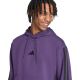 5. Men's adidas Essentials 3-Stripes Fleece Sweatshirt Purple JX0740