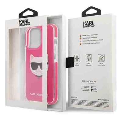 8. Karl Lagerfeld Choupette Head case for iPhone 13 Pro / iPhone 13 - fuchsia
