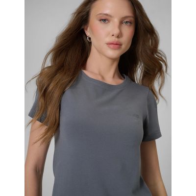 3. Women's slim plain T-shirt 4F 4FRSS26TTSHF3628-24S