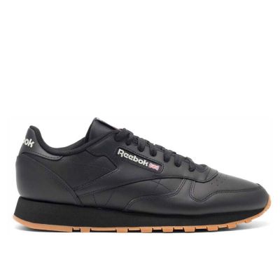 11. Men’s Leather Sneakers Reebok Classic Leather, Black Sports Shoes (GY0954/100008493)