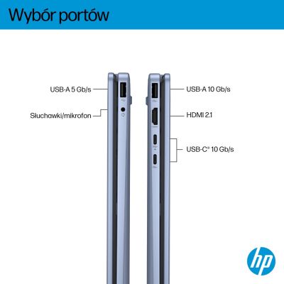 3. HP OmniBook 5 Flip 14-fp0004nw Core 5 120U 14"2K Touch IPS 300nits 16GB LPDDR5 5200 SSD512 Intel Graphics Cam 1080p 68Wh Win11 Blue Sky 2Y