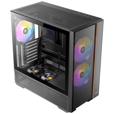 19. Antec FLUX REAR Midi Tower, Black