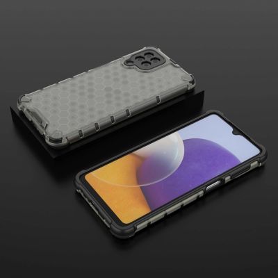 13. Honeycomb Case armor cover with TPU Bumper for Samsung Galaxy A22 4G black