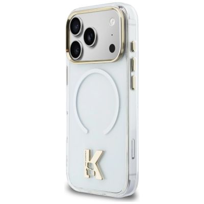 2. Karl Lagerfeld IML K Head Logo MagSafe Case for iPhone 17 Pro - Clear