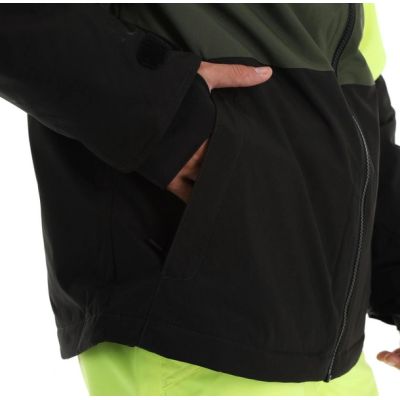 12. O'neill Men's Winter Sports Jacket Carbonite Snowboard Skis 10K Green Black