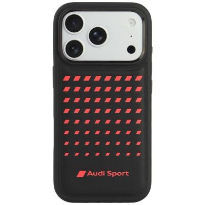 Audi Sport Synthetic Leather MagSafe Case for iPhone 18 Pro / 17 Pro - Black