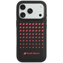 Audi Sport Synthetic Leather MagSafe Case for iPhone 18 Pro / 17 Pro - Black