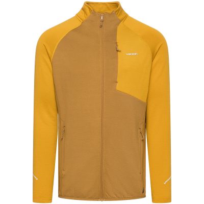2. VIKING Birger Man Men's Brown and Yellow Zip-Up Hoodie, Size L
