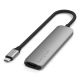 Satechi 4-in-1 USB-C Slim Multiport Adapter 4K (Space Gray)