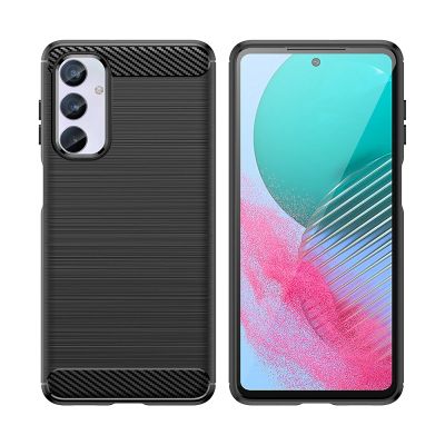 3. Flexible carbon pattern case for Samsung Galaxy M54 Carbon Case - black