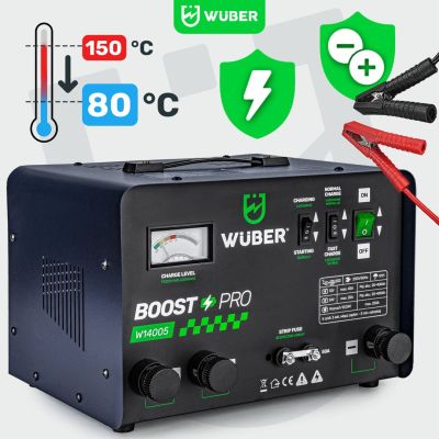 7. Battery Charger with Jump Starter 40 A 12 V/24 V W14005 WUBER