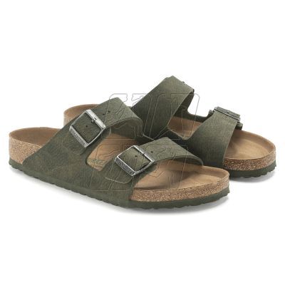 5. Birkenstock Arizona Vegan Microfaser Regular Women's-Men's Desert Dust Thyme Flip-Flops for Wide Feet Vegan (1024550)