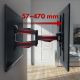 18. Maclean MC-781 TV wall mount (Swivel, wall, tilt; 26" - 55"; max. 45kg)